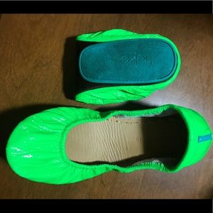 EUC galactic green neon tieks